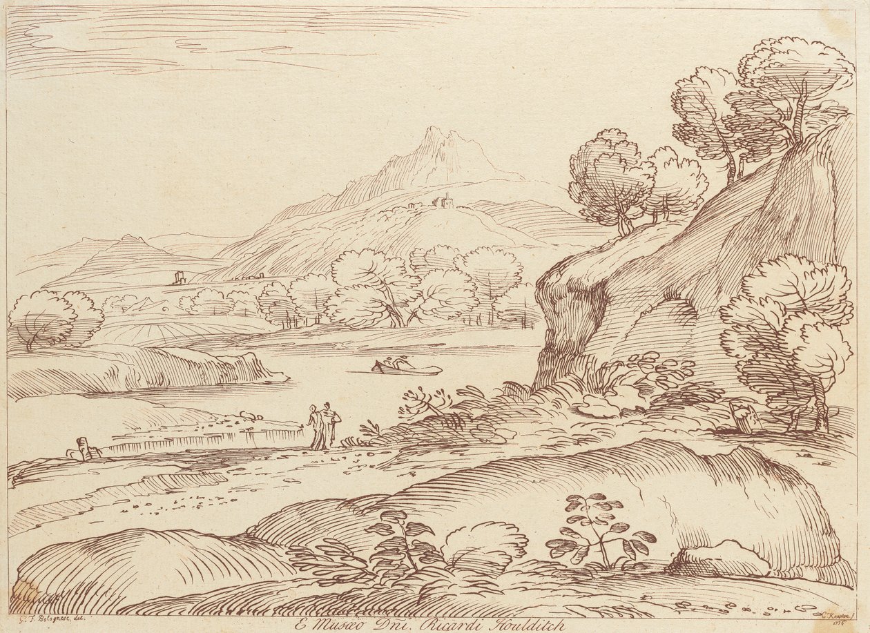 Zonder Titel: Pastorale scène door George Knapton