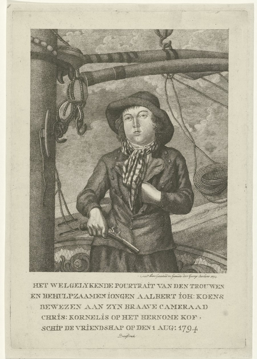Portret van Aalbert Joh. Koens door George Kockers