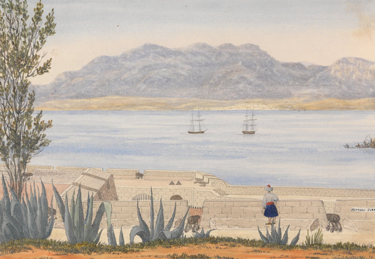 Algeciras vanaf Gibraltar door George Lothian Hall