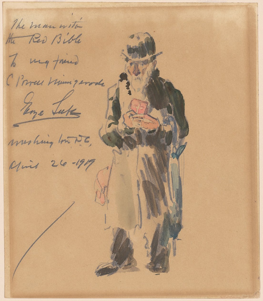 De Man met de Rode Bijbel door George Luks