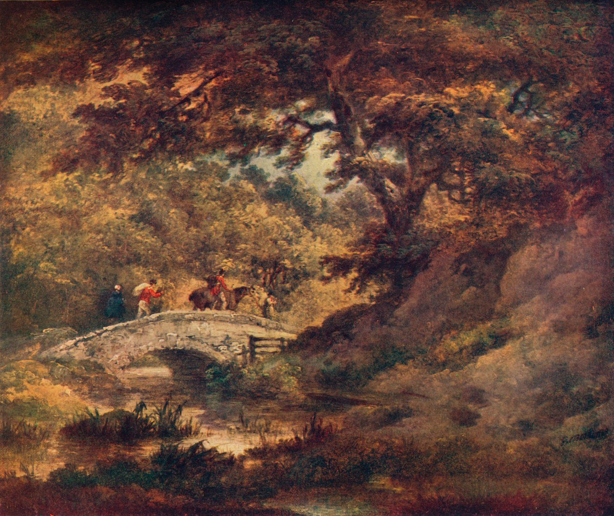 Een boslandschap, ca. 1795 door George Morland