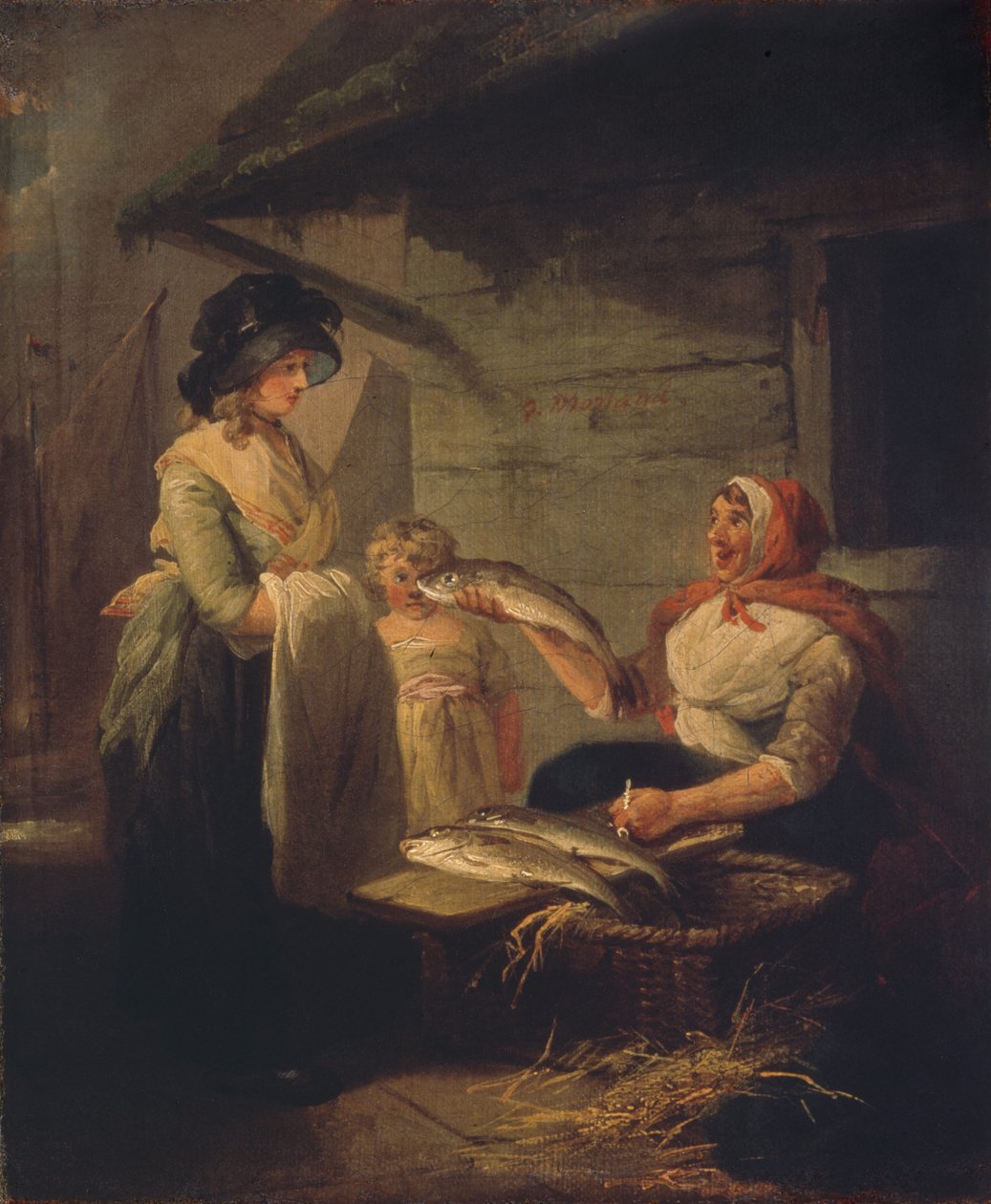 Visvrouw, eind 1780s door George Morland
