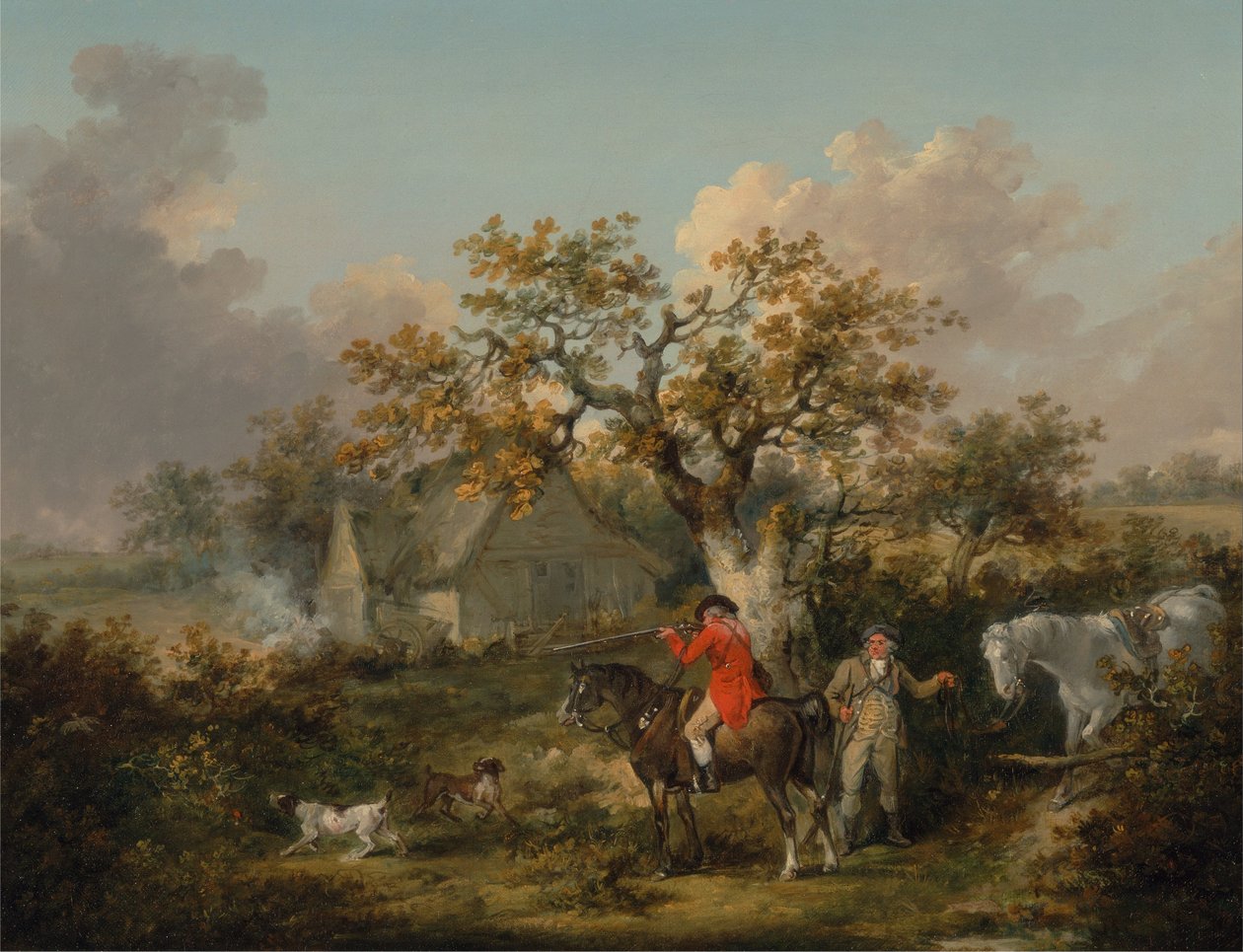 Patrijs schieten door George Morland