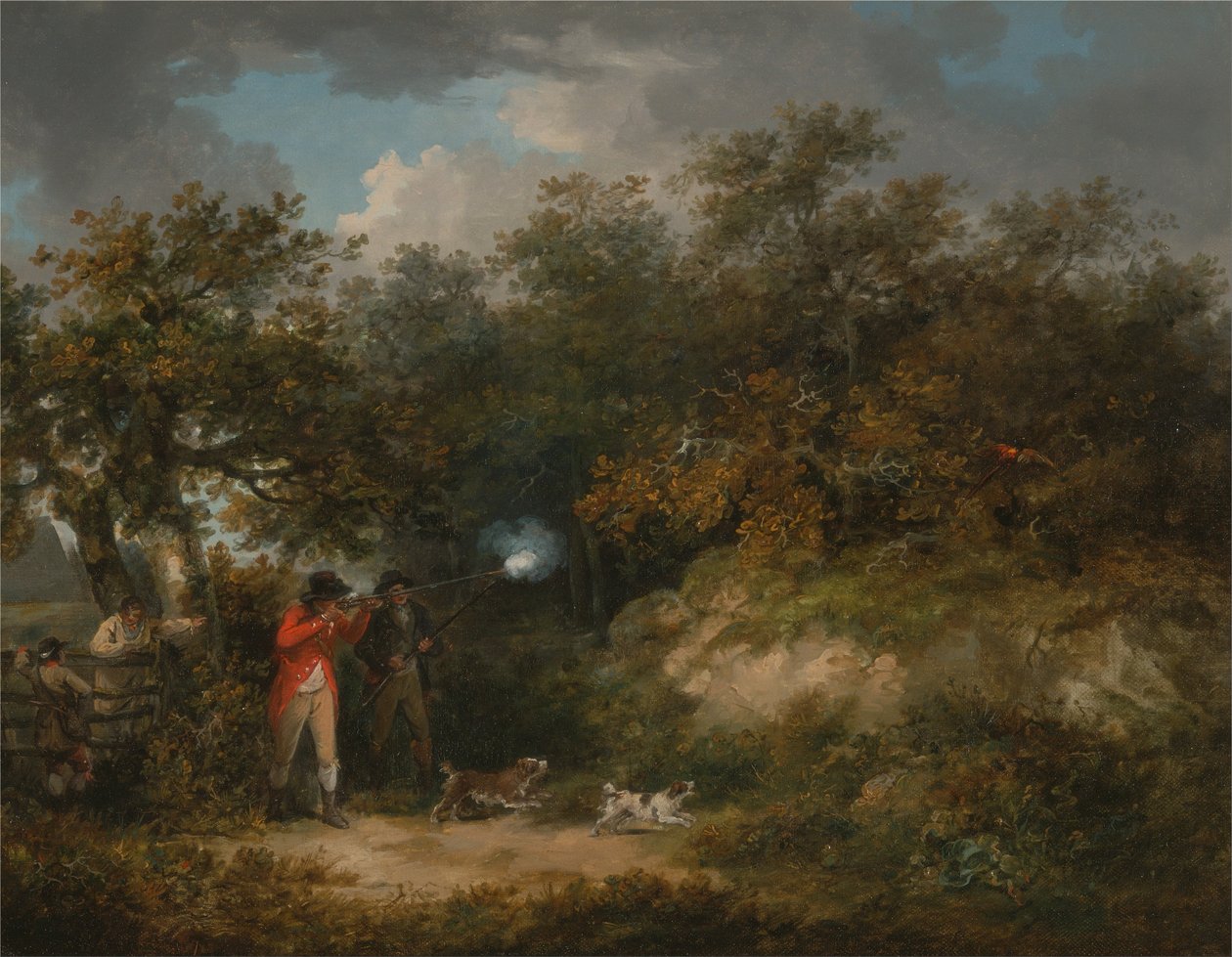 Fazant schieten door George Morland