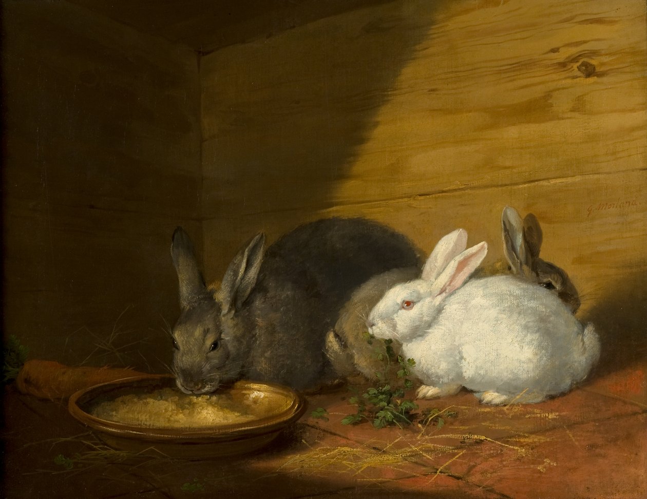 Konijnen door George Morland