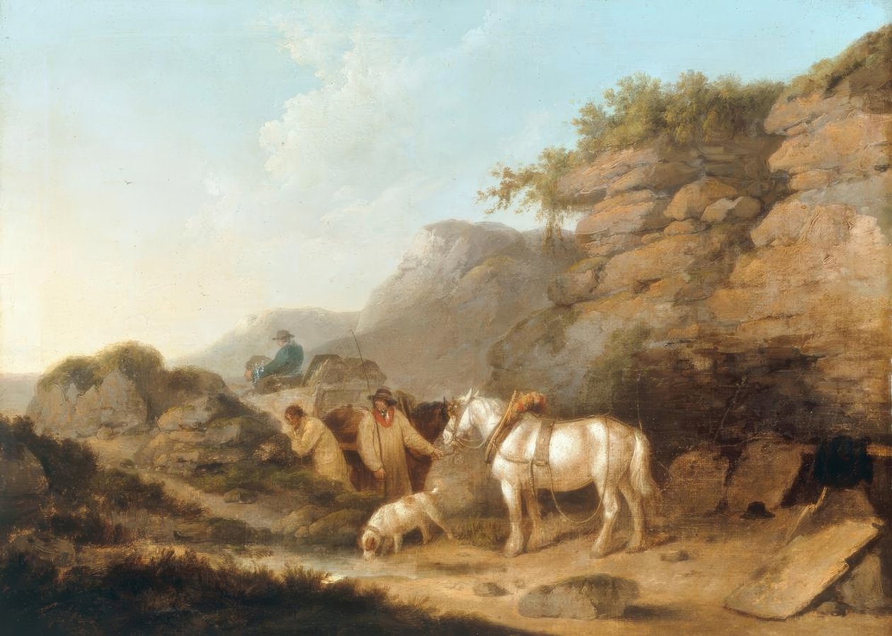 De Leisteengroeve door George Morland