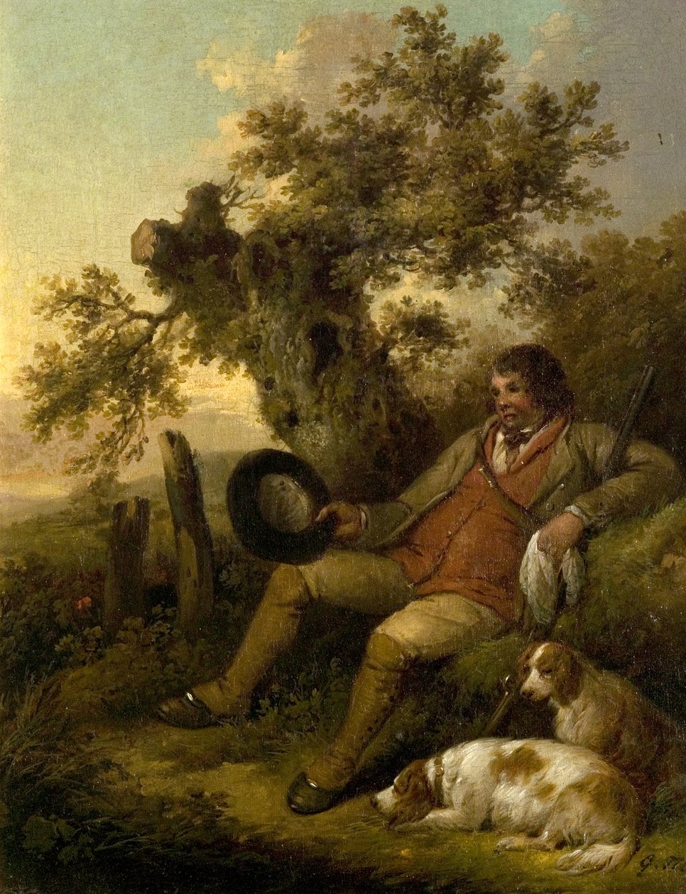 De Jager Rustend, c.1790 door George Morland