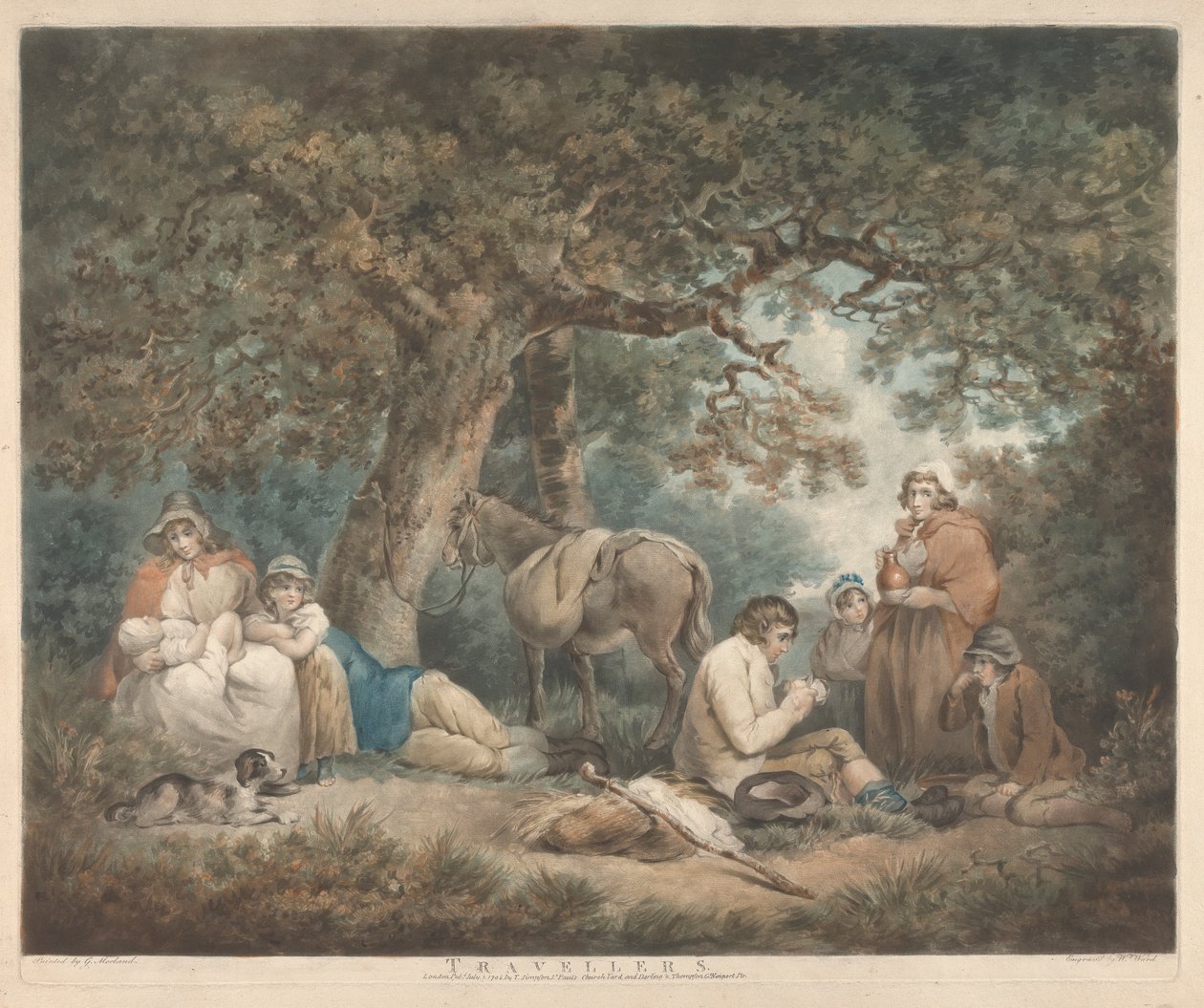Reizigers door George Morland