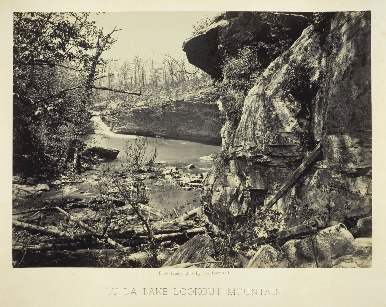 Lu-La Lake Uitzichtberg door George N. Barnard