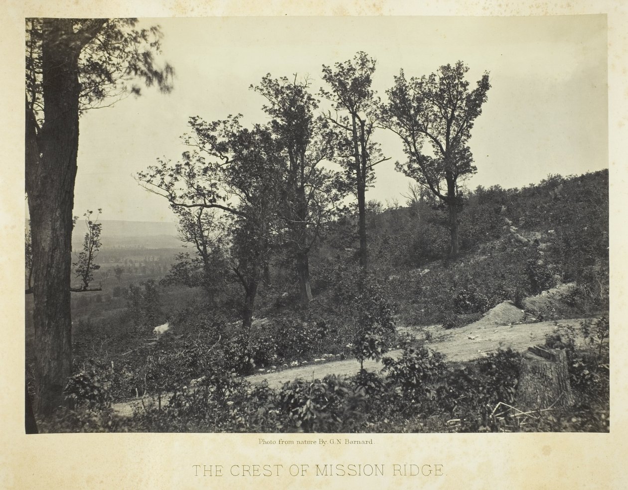 De kroon van Mission Ridge door George N. Barnard