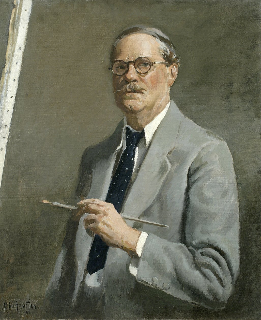 Zelfportret door George Oberteuffer
