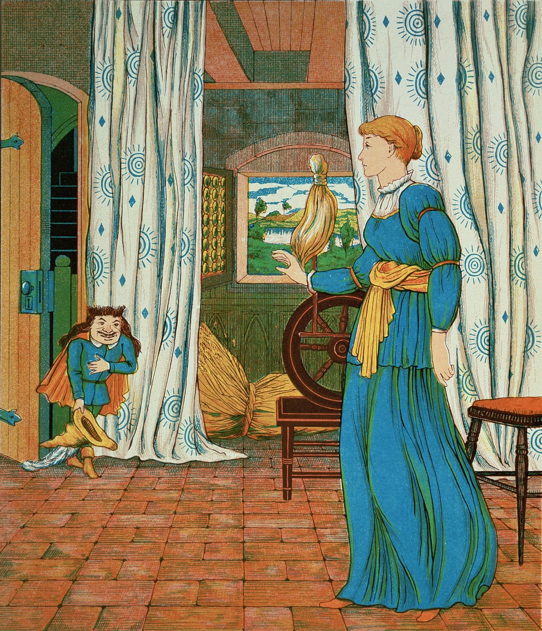 Rumpelstiltskin met de prinses door George R. Halkett