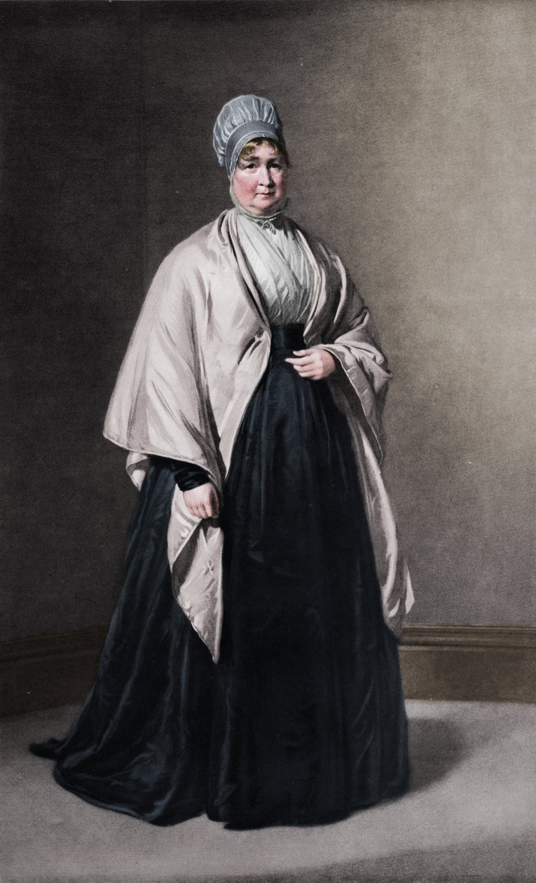 Mevrouw Elizabeth Fry 1780-1845, ca. 1843 door George Richmond