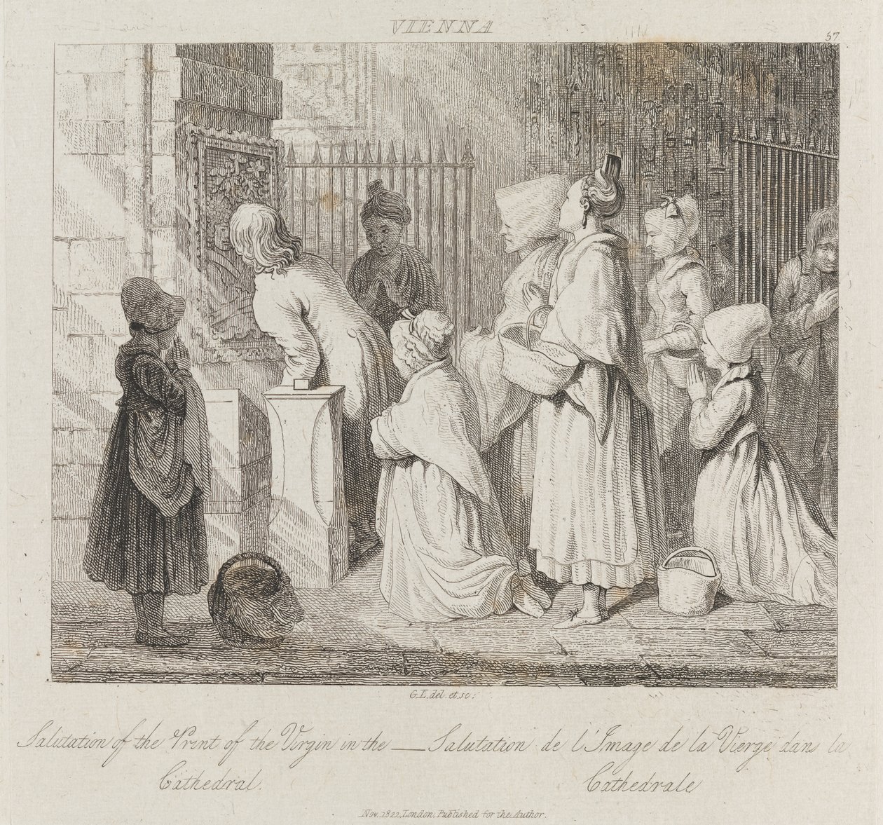 Groetende Maagd, Wenen, c.1821 door George Robert Lewis