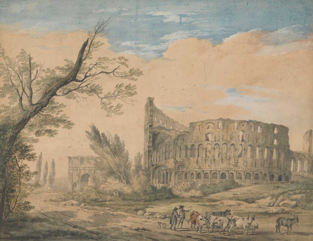 Het Colosseum, Rome door George Robertson