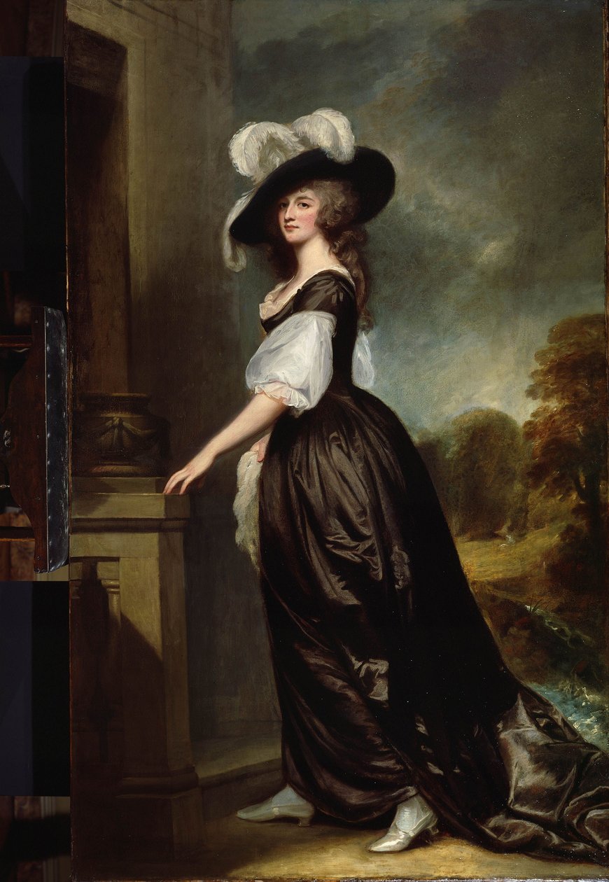 Charlotte, Lady Milnes door George Romney