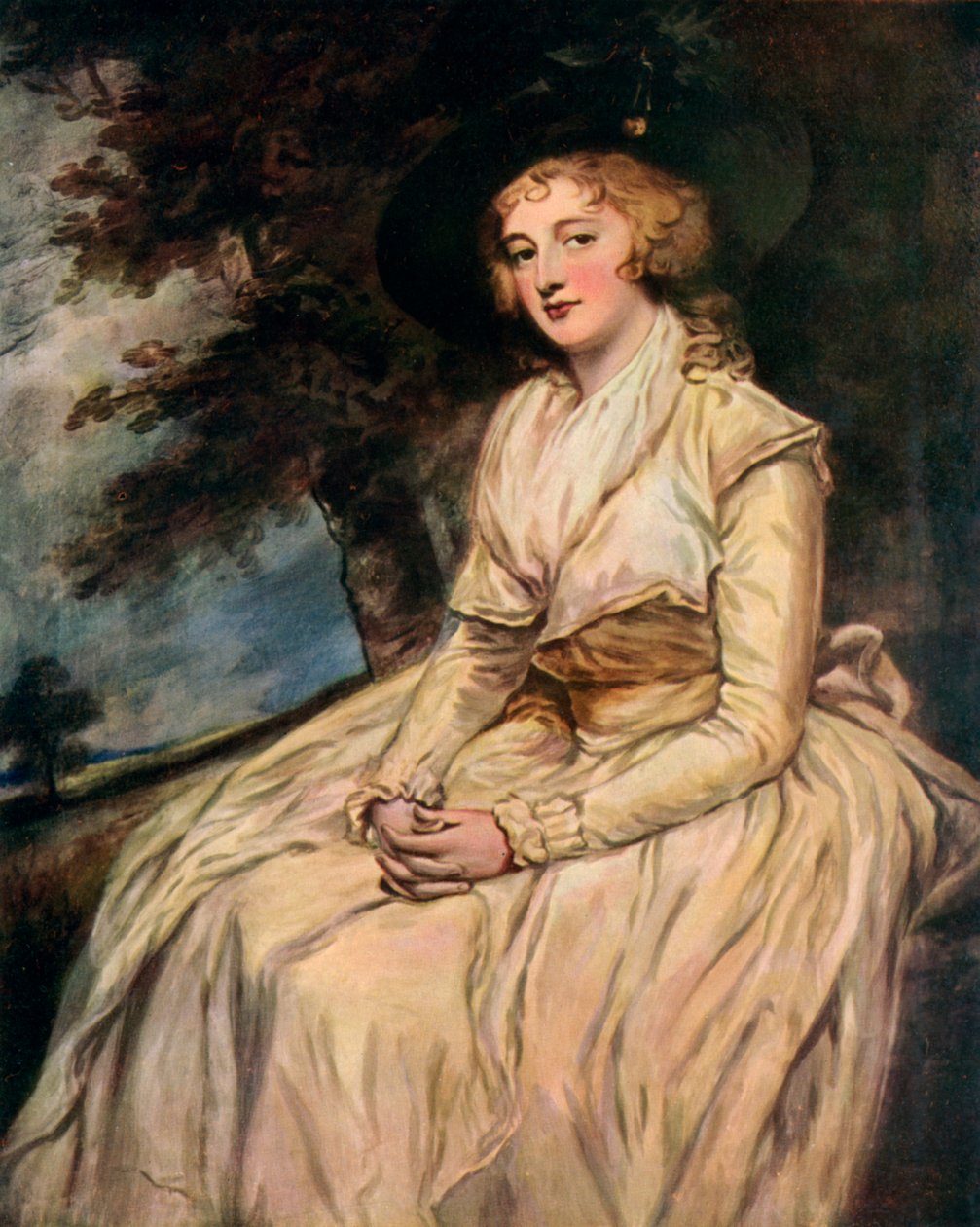 Charlotte, Lady Milnes 18e eeuw, 1910 door George Romney