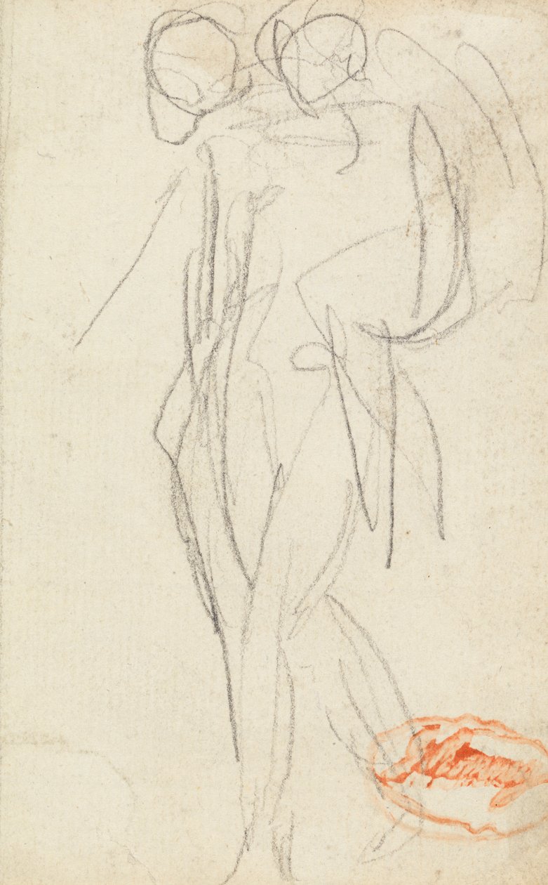 Compositie van Twee Figuren door George Romney