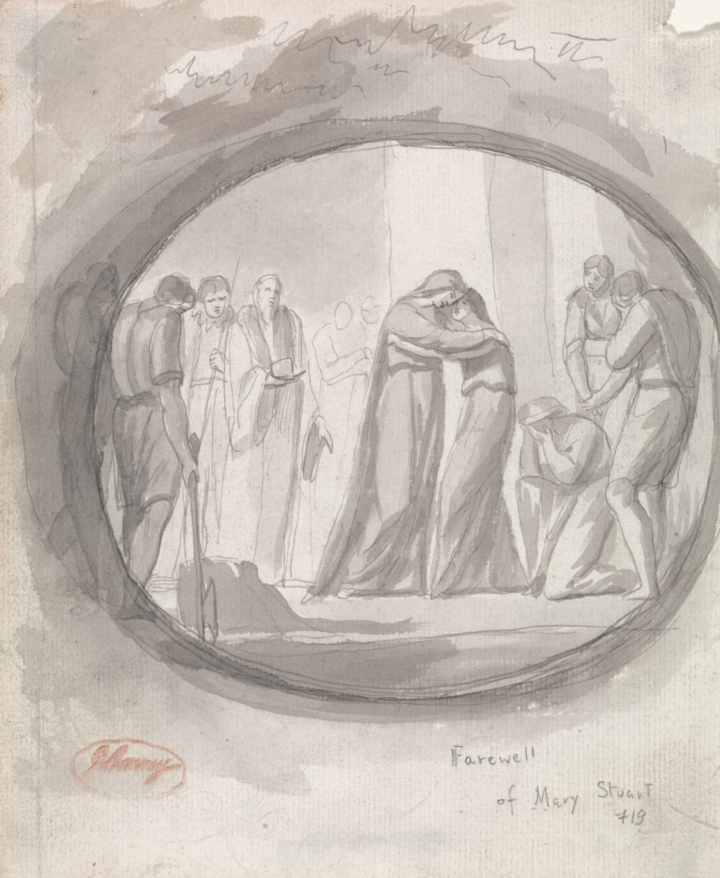 Afscheid van Mary Stuart door George Romney
