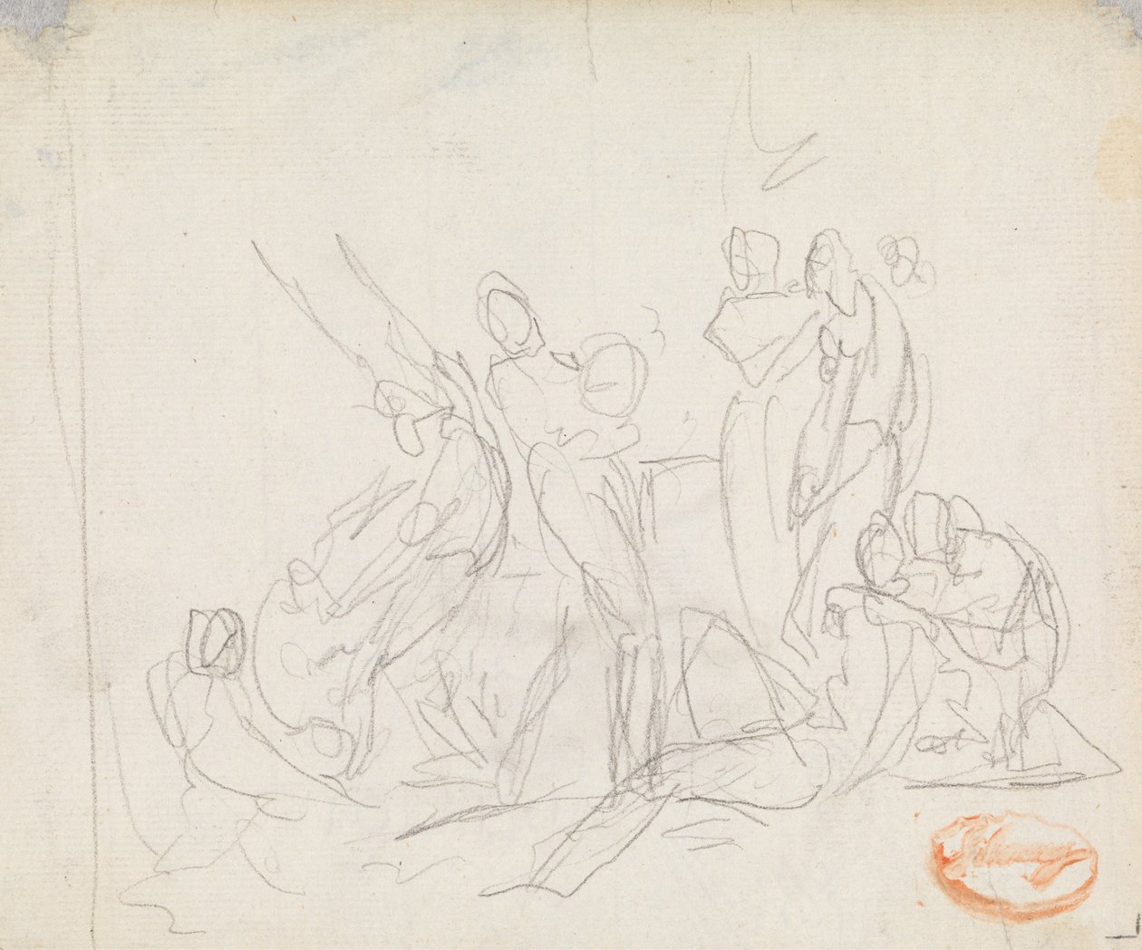 Figuur Samenstellingsstudie 14 door George Romney