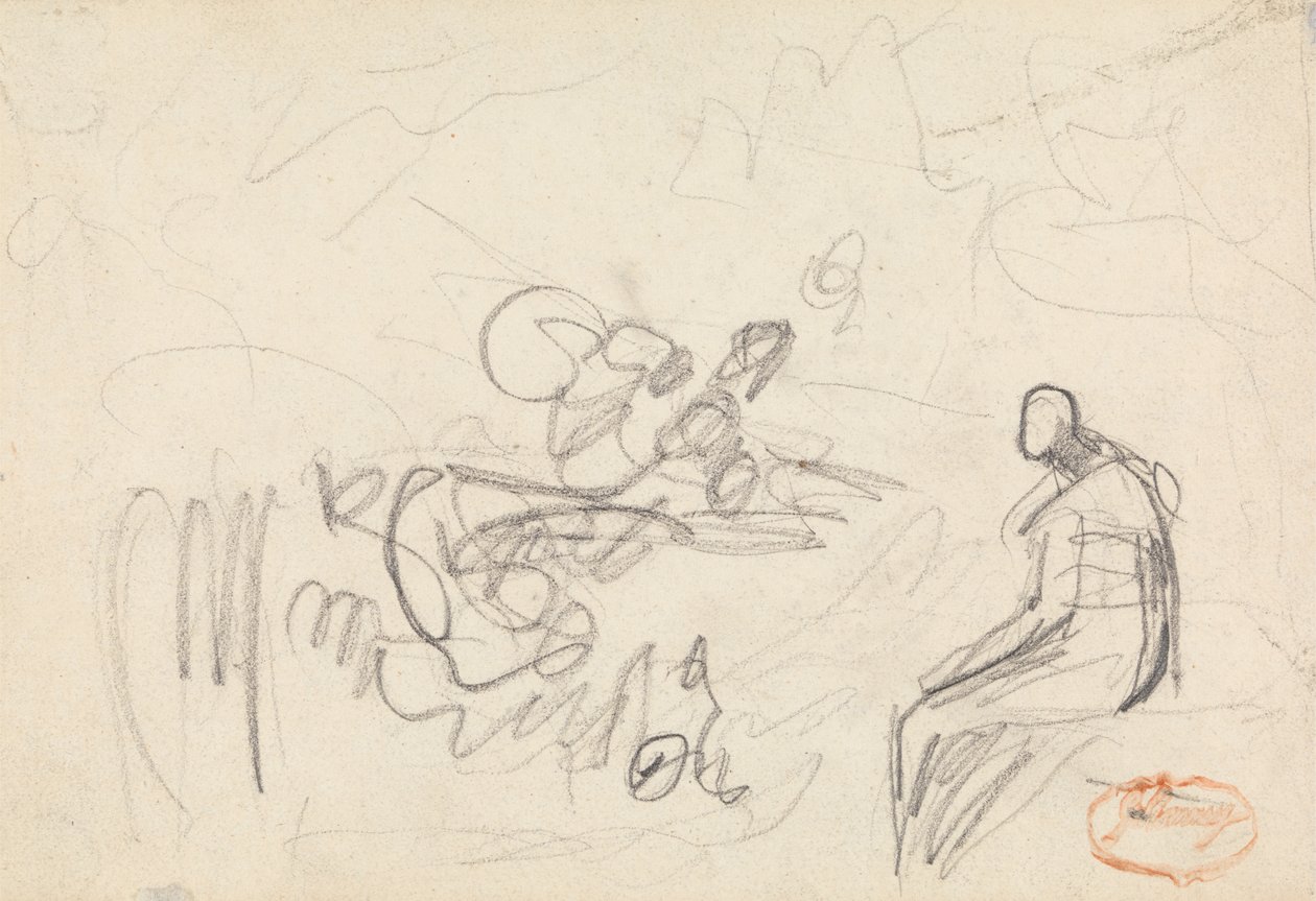 Figurencompositie Studie 43 door George Romney