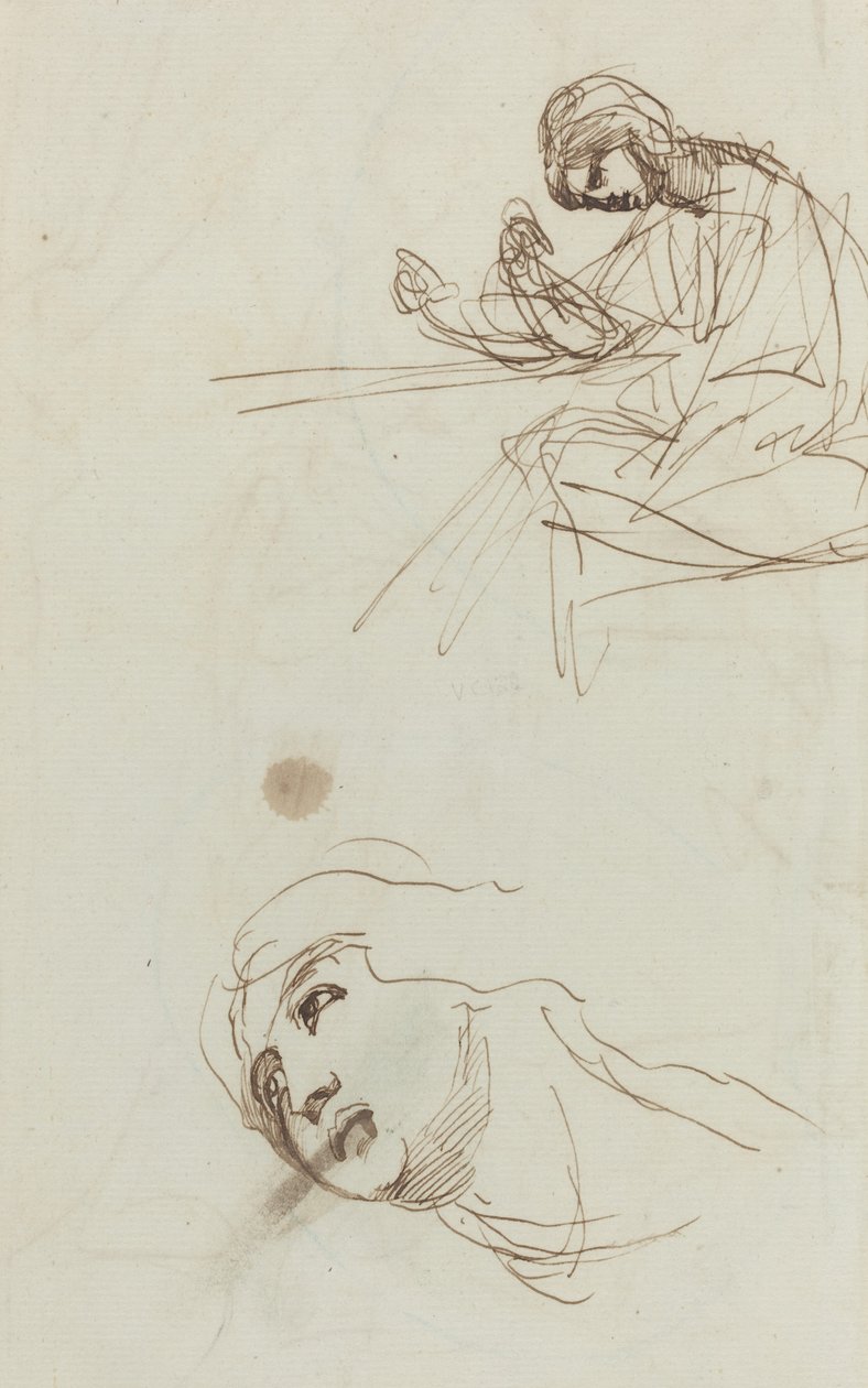 Figurenstudies door George Romney