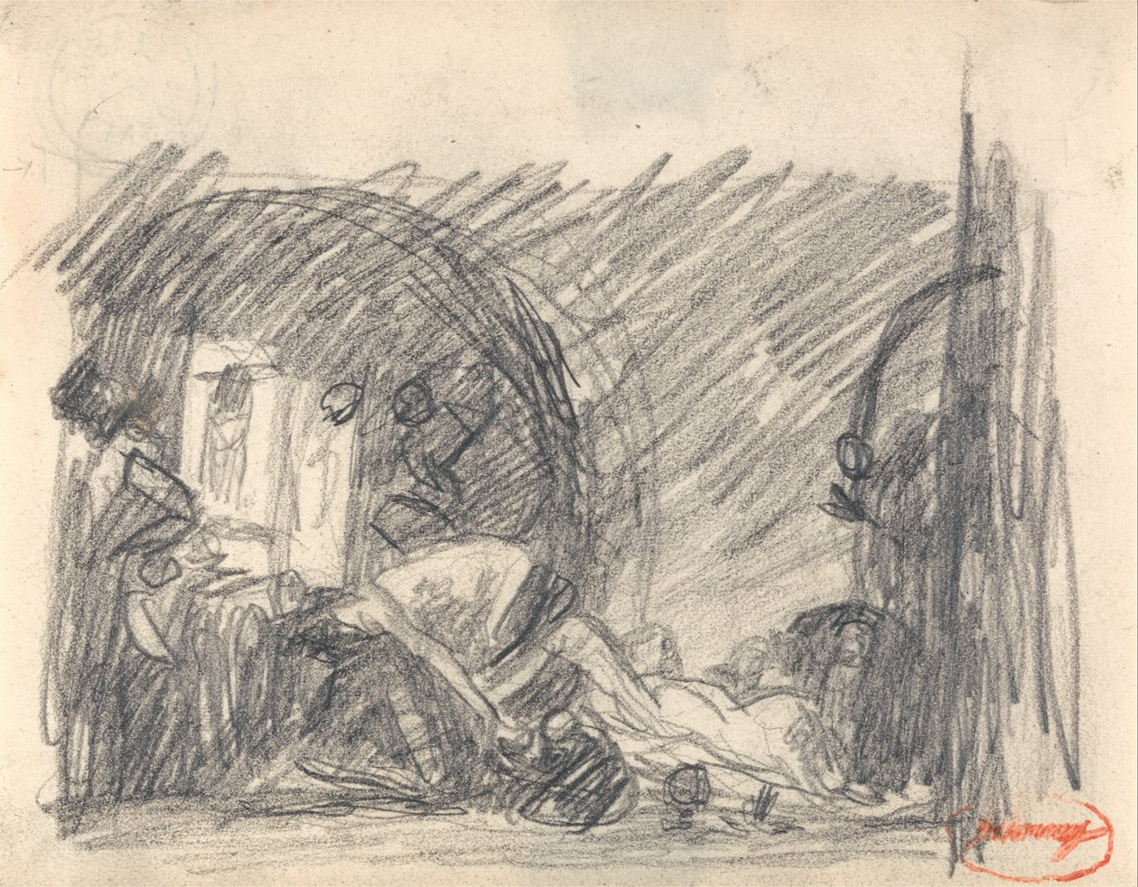 Howard op bezoek in de gevangenis door George Romney