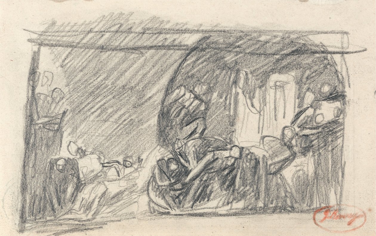 Howard op bezoek in de gevangenis door George Romney