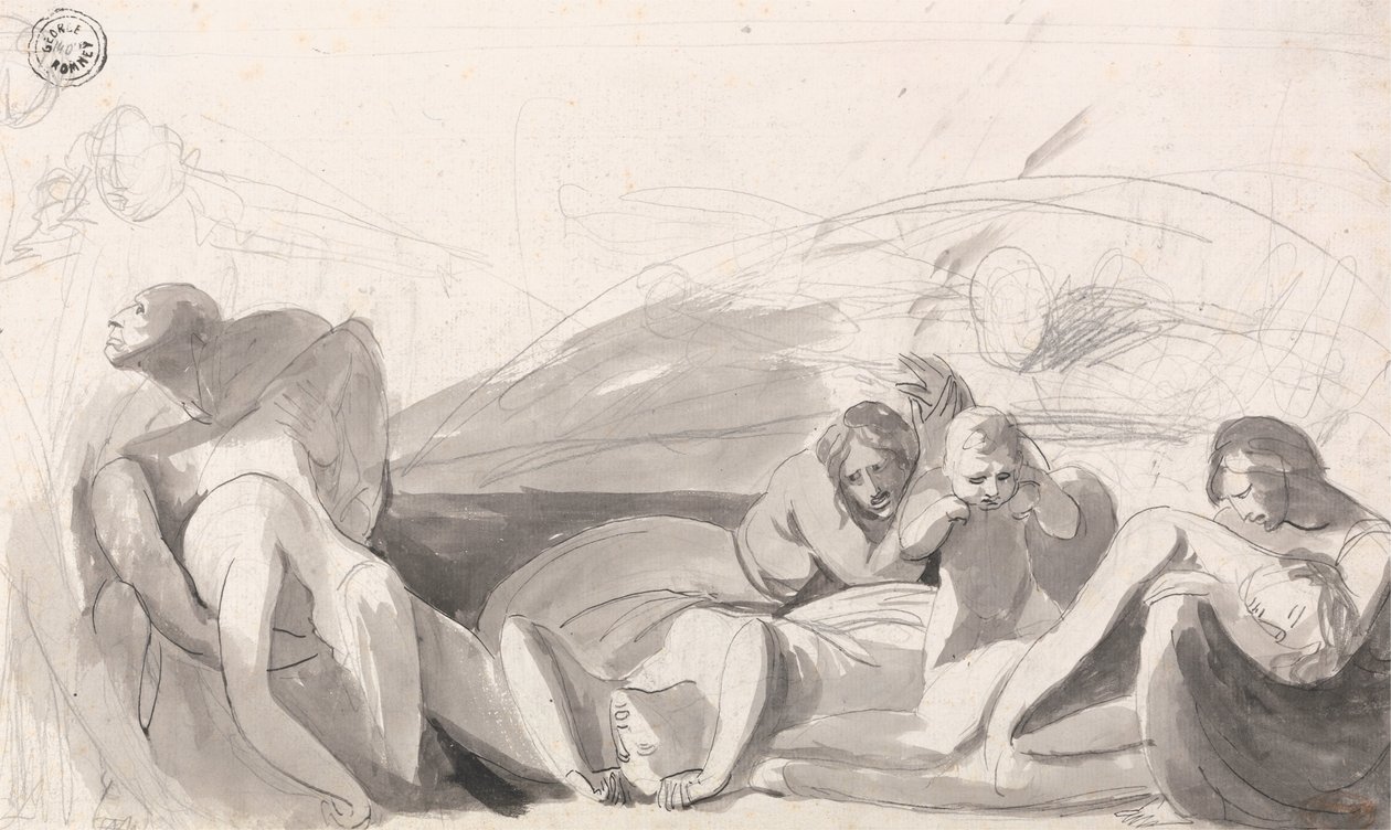 Howard op bezoek in de gevangenis door George Romney
