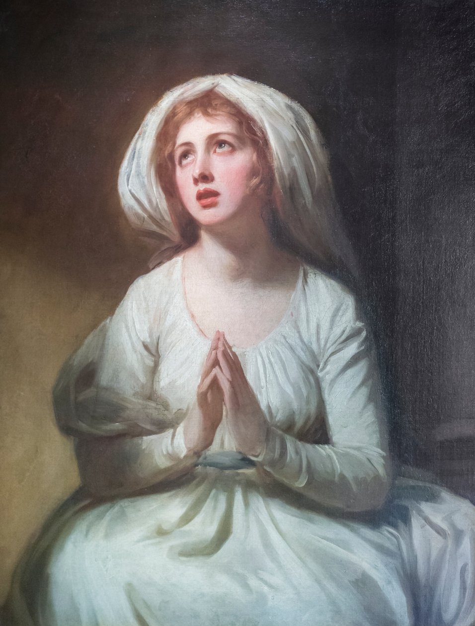 Lady Hamilton in gebed door George Romney