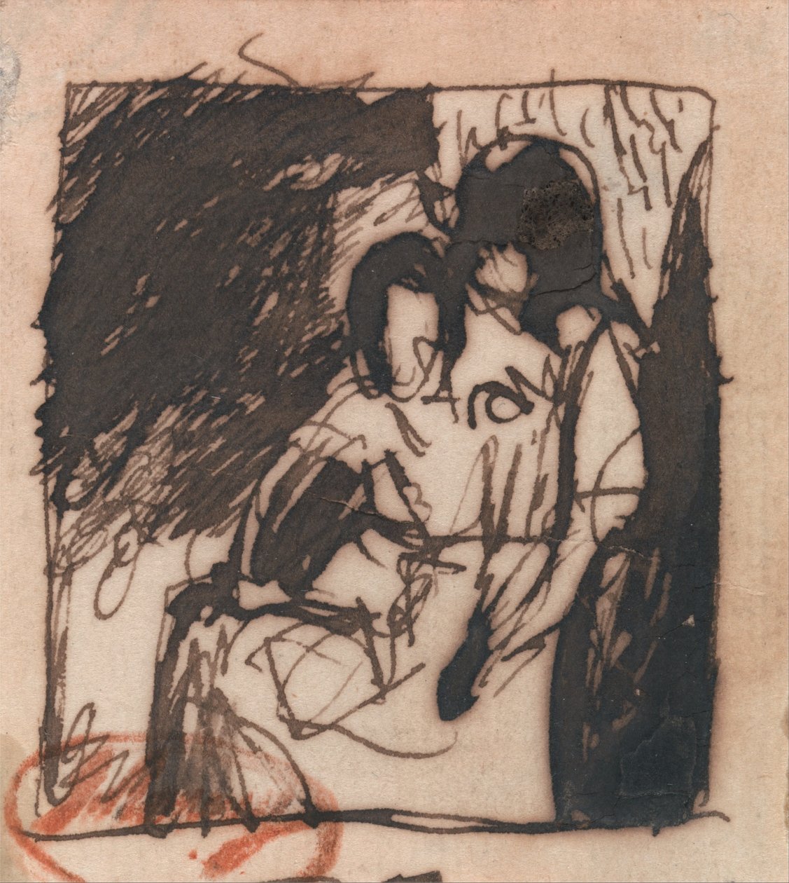Moeder en kind door George Romney