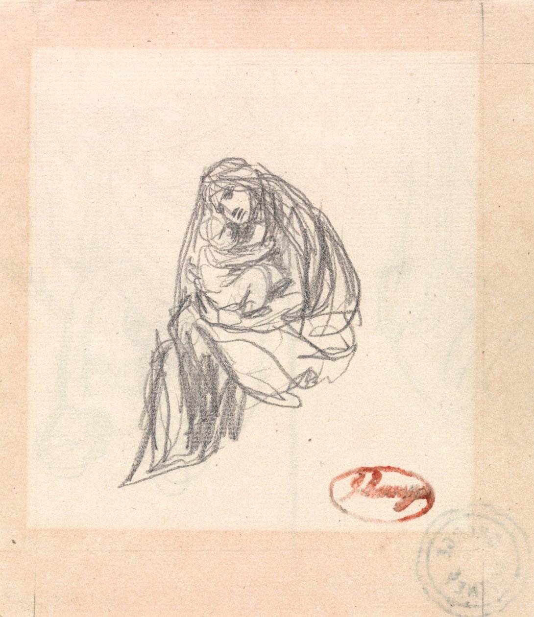 Moeder en kind door George Romney