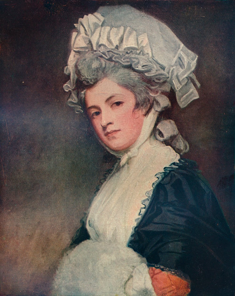 Mevrouw Mary Robinson, 1780-1781 door George Romney