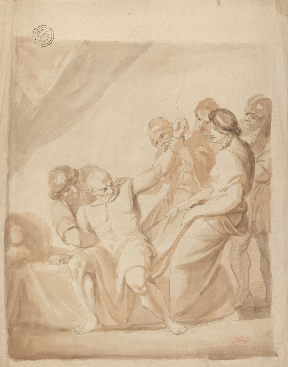Samson Overmeesterd door George Romney