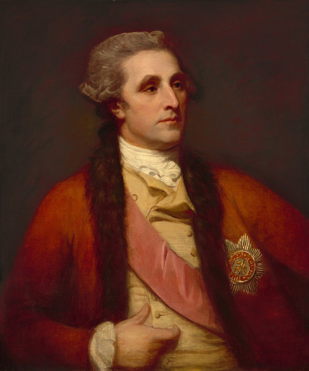 Sir William Hamilton door George Romney