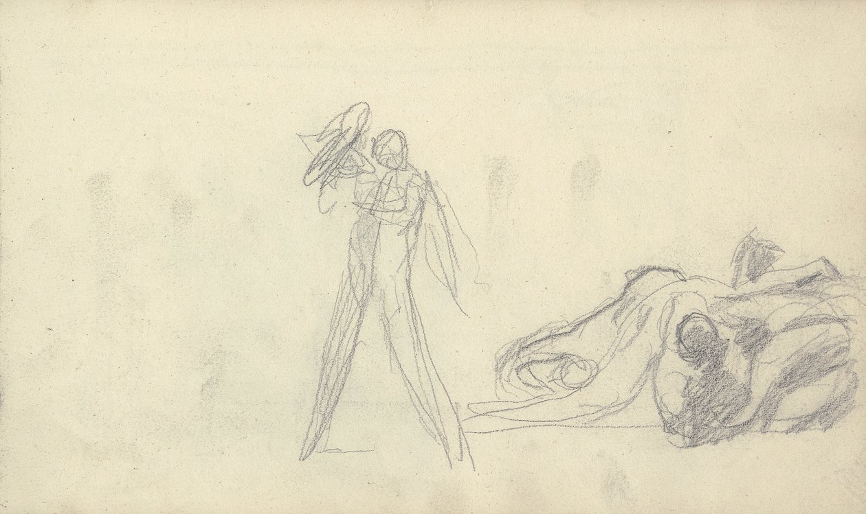 Schetsboektekening door George Romney