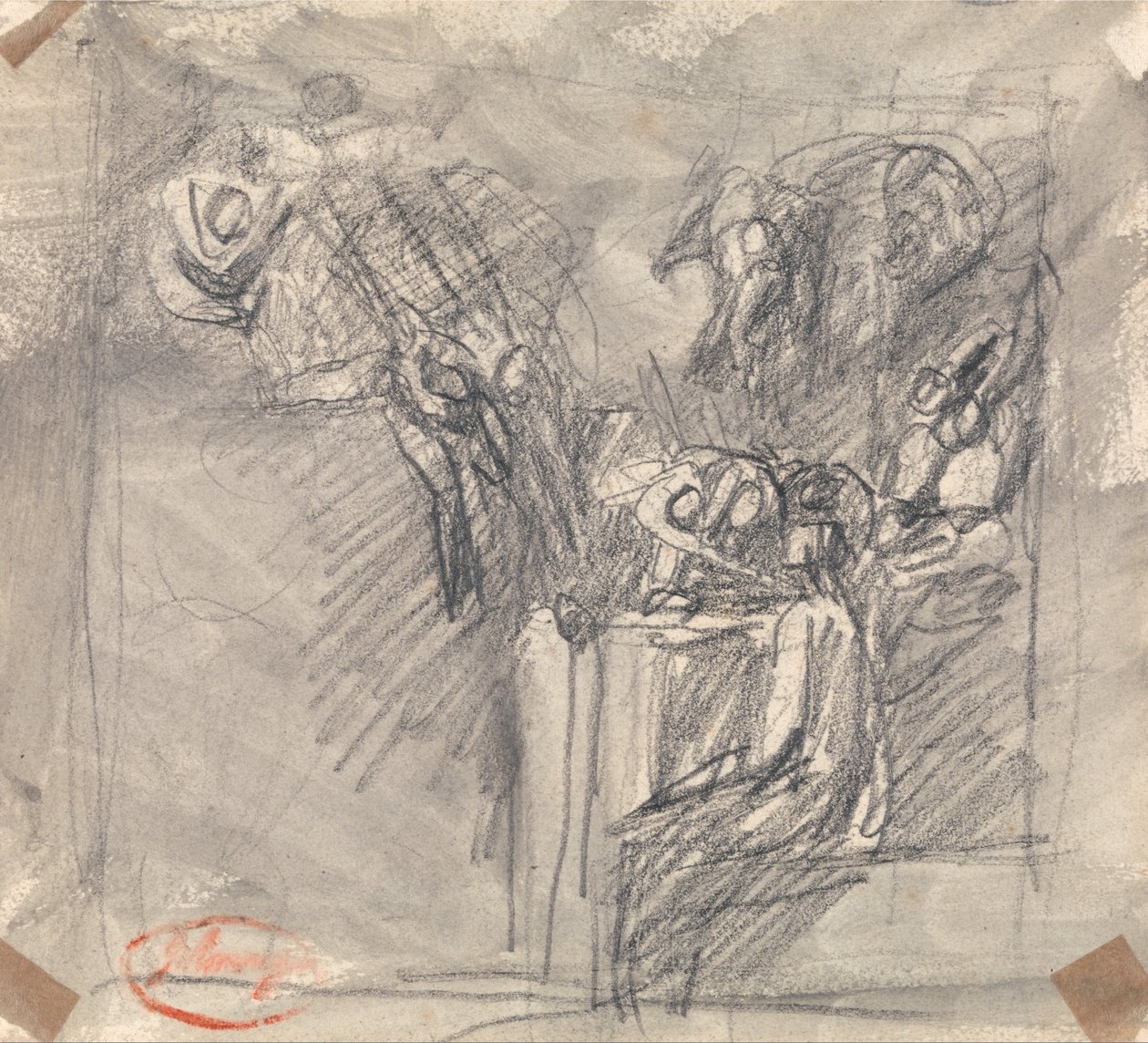 Verzoeking van Christus door George Romney