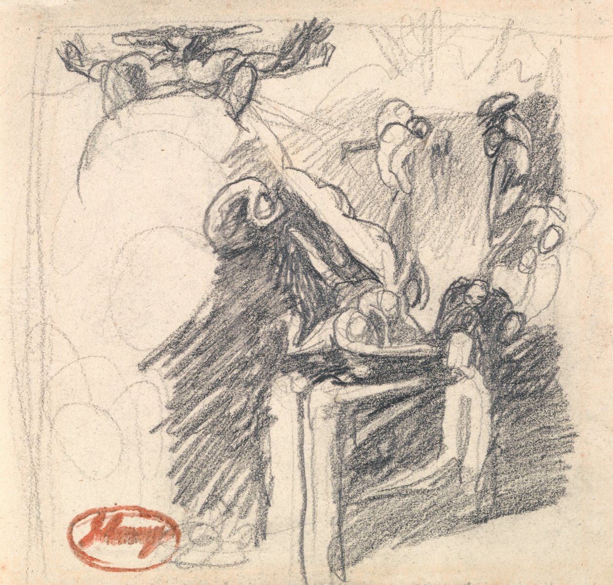 De verzoeking van Christus door George Romney