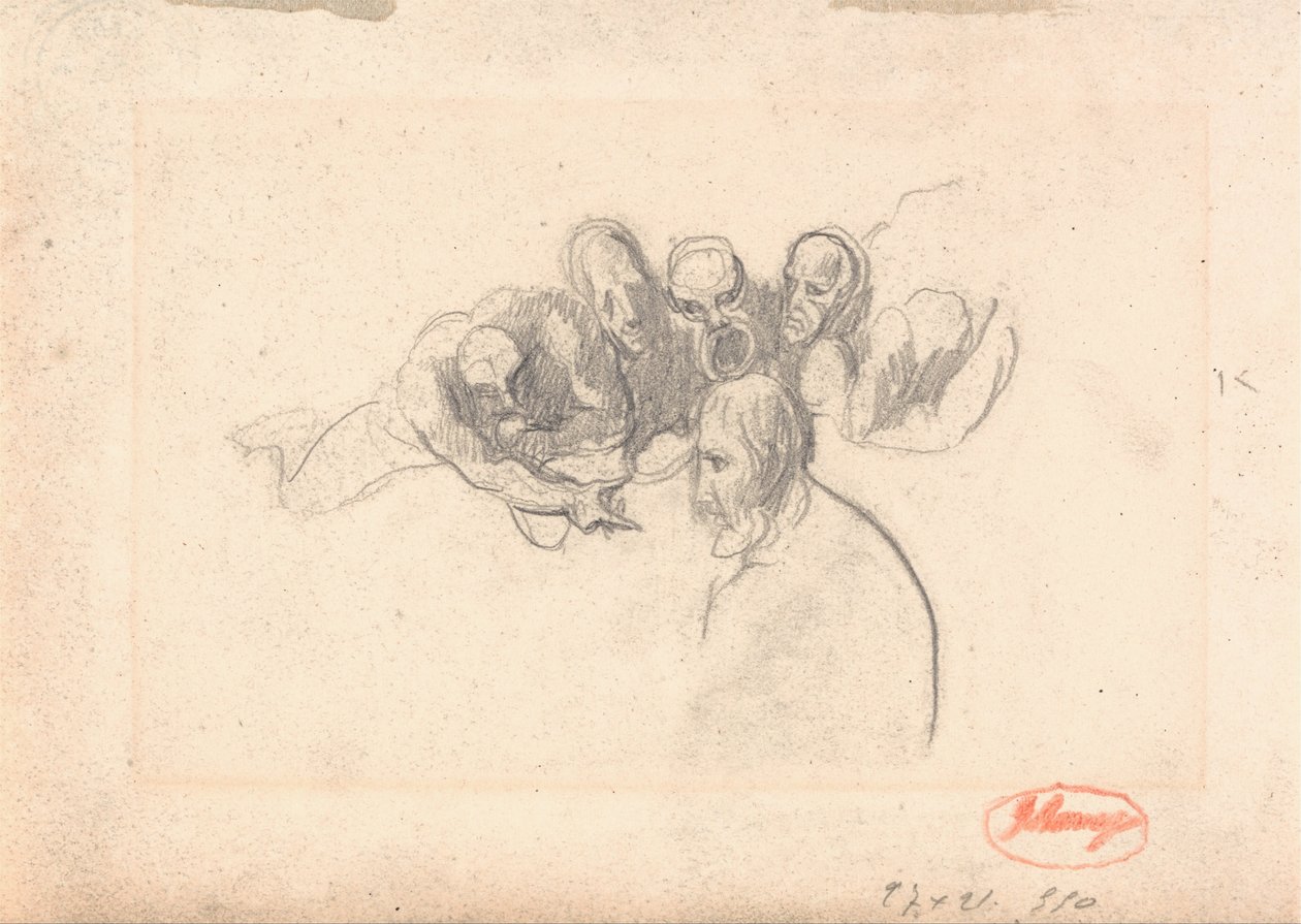 De verzoeking van Christus door George Romney