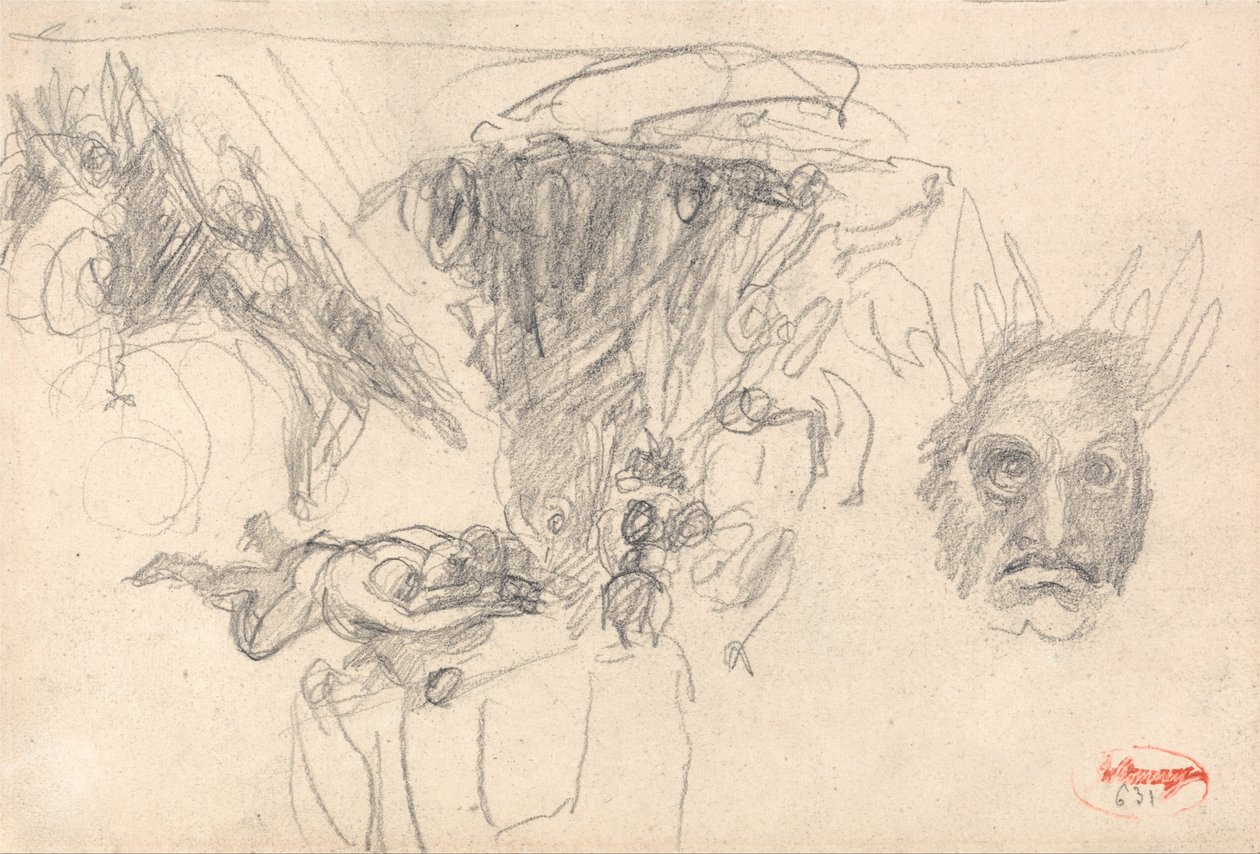 De verzoeking van Christus door George Romney