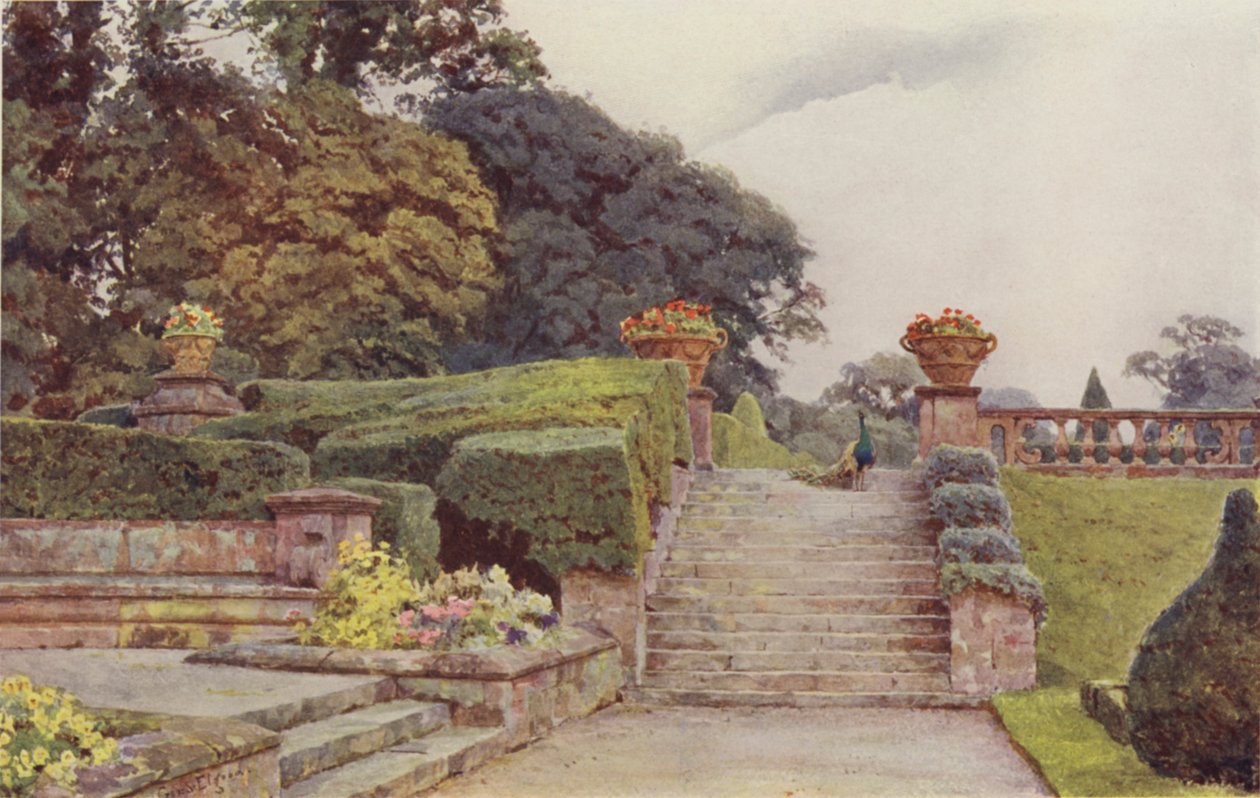 Condover, de Terras Trappen door George Samuel Elgood