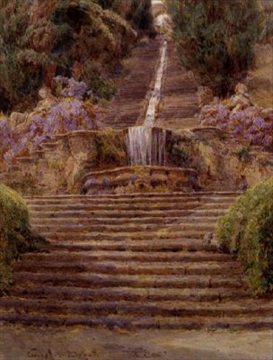 De Waterval, Villa Cicogna door George Samuel Elgood