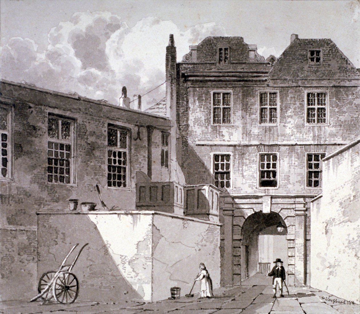 Shaftesbury House, Aldersgate Street, Londen door George Shepherd