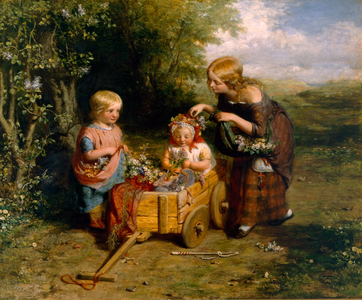 Lentebloemen, 1851 door George Smith