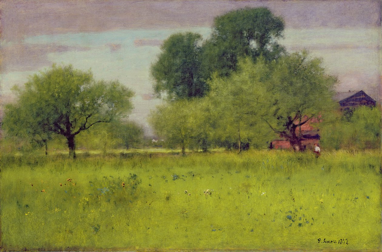 Appelboomgaard, 1892 door George Snr. Inness