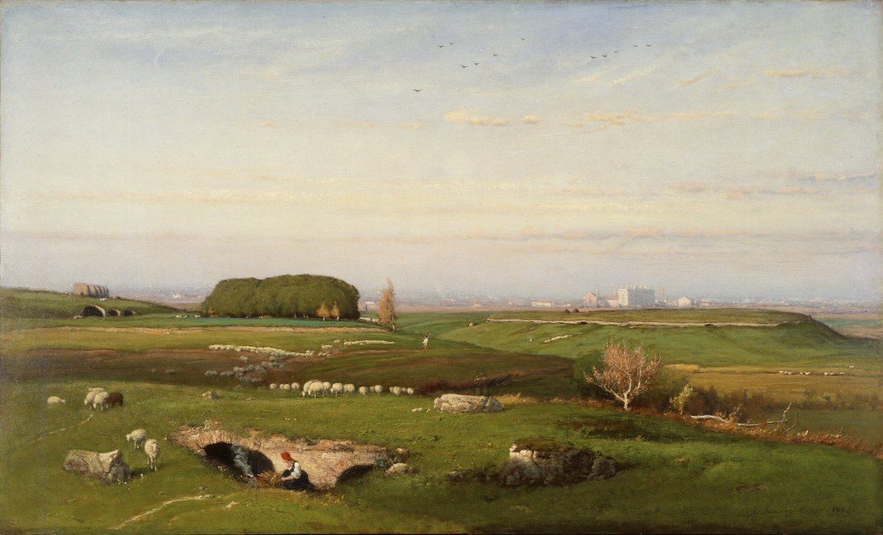 In de Romeinse Campagna door George Snr. Inness