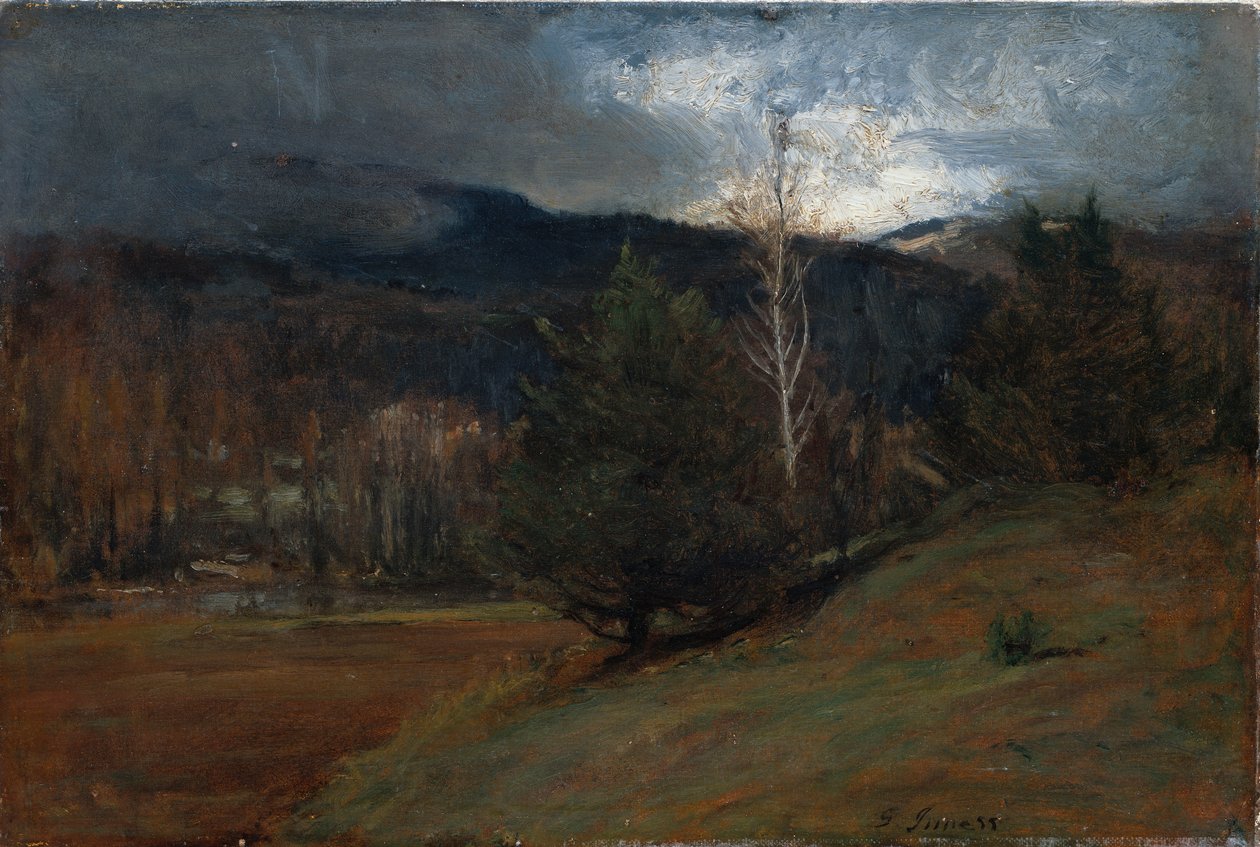 November in de Adirondacks, ca. 1885 door George Snr. Inness