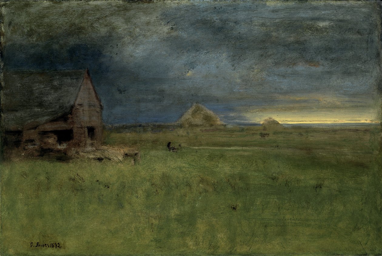 De Eenzame Boerderij, Nantucket door George Snr. Inness