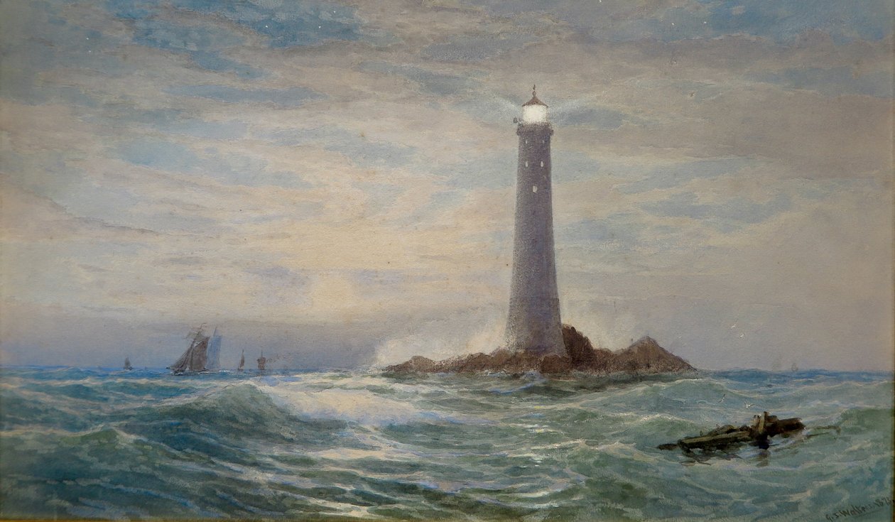 De Eddystone-vuurtoren door George Stanfield Walters