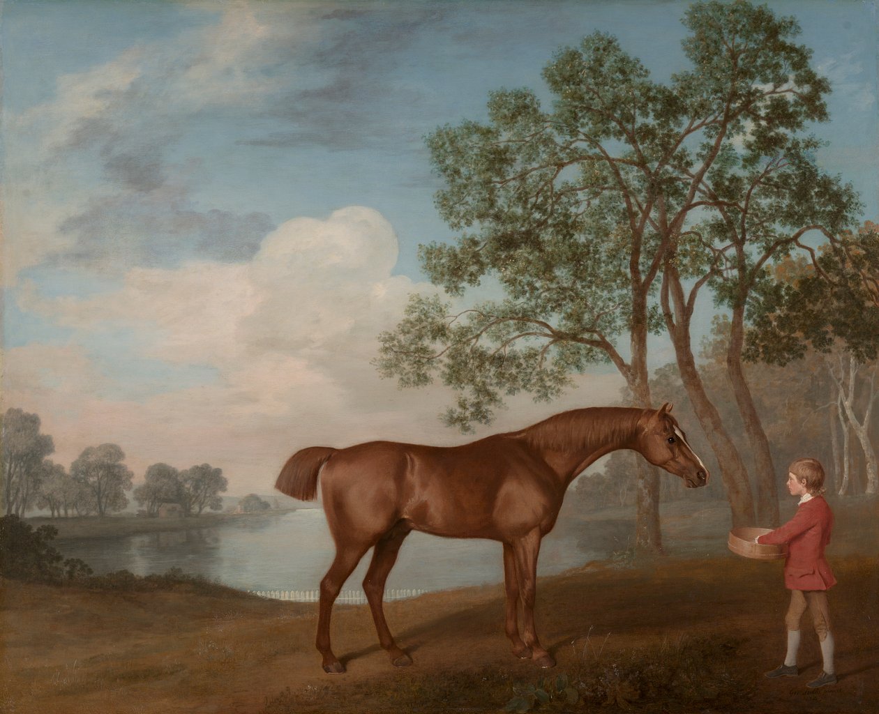 Pompoen met een Staljongen door George Stubbs